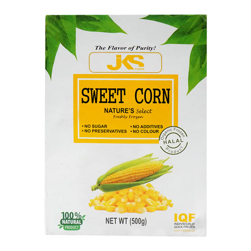 JKS NATURES SELECT FRESHLEY FROZEN SWEET CORN BOX 500GM
