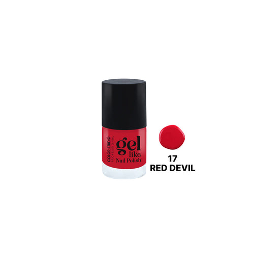 Colour Studio- Gel Nail Polish- 17 Red Devil