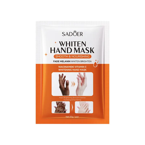 Sadoer Vitamin C Skin Care Dark Skin Lightening & Whitening Moisturizing Hand Mask Moisture Soft Hyaluronic Acid Dark Knuckle Hand Mask 35g Sd10026