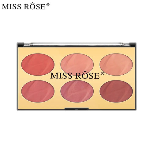 Miss Rose 6 Color Blush Palatte / Makeup Blusher Kit 19.2g 7004-017n2