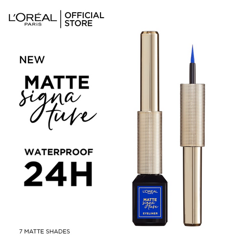Loreal Paris- Matte Signature Eyeliner, 02 Blue Signature