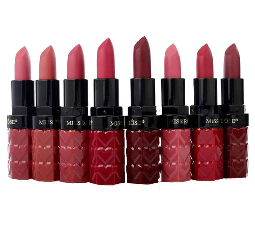 Miss Rose - Pack Of 8 Heart Matte Lipstick 4g*8 7301-22z3