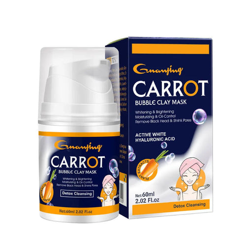 Guanjing 60g Best Selling Moisturizing Brightening Remove Black Head Shrink Pores Clean Skin Carrot Bubble Clay Mask Gj 7102