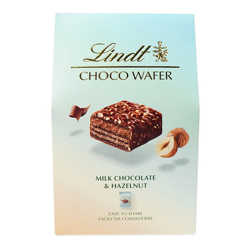 LINDT CHOCO WAFER MILK CHOCOLATE & HAZELNUT 135 GM