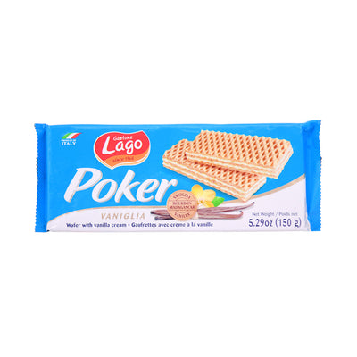 GASTONE LAGO WAFER POKER VANILLA CREAM 150 GM