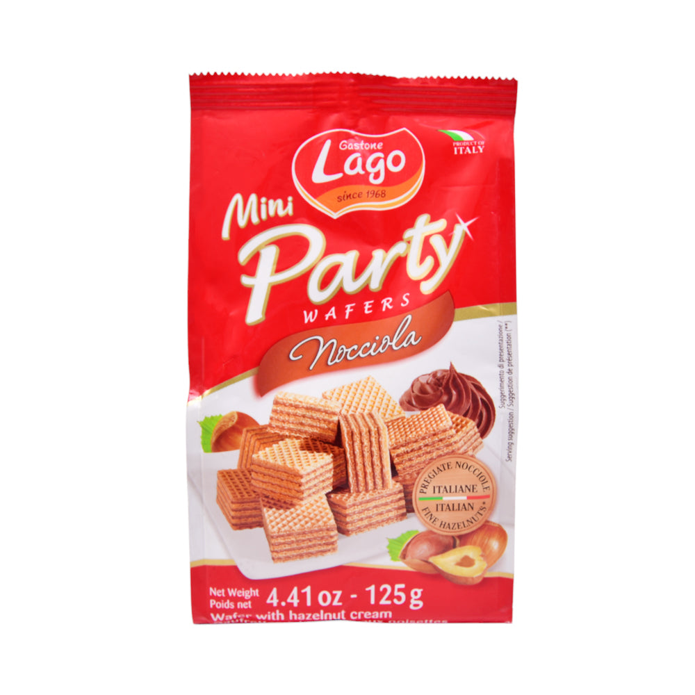 GASTONE LAGO WAFER MINI PARTY HAZELNUT 125 GM