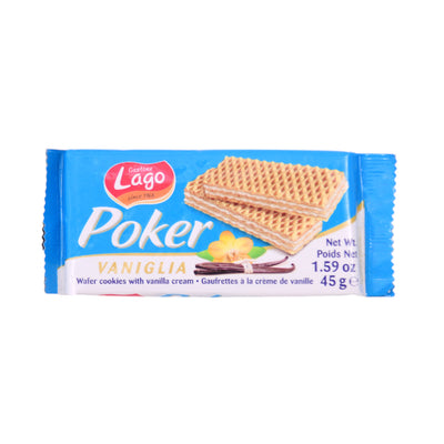 GASTONE LAGO WAFER POKER VANILLA CREAM 45 GM