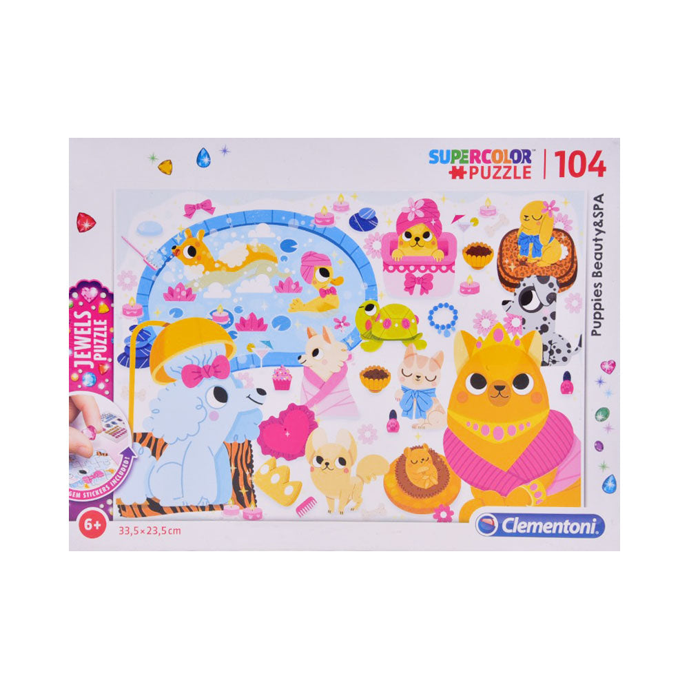 20167 CLEMENTONI PUZZLE SUPER COLOR JEWELS 104PC