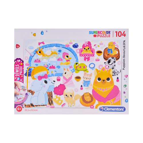 20167 CLEMENTONI PUZZLE SUPER COLOR JEWELS 104PC
