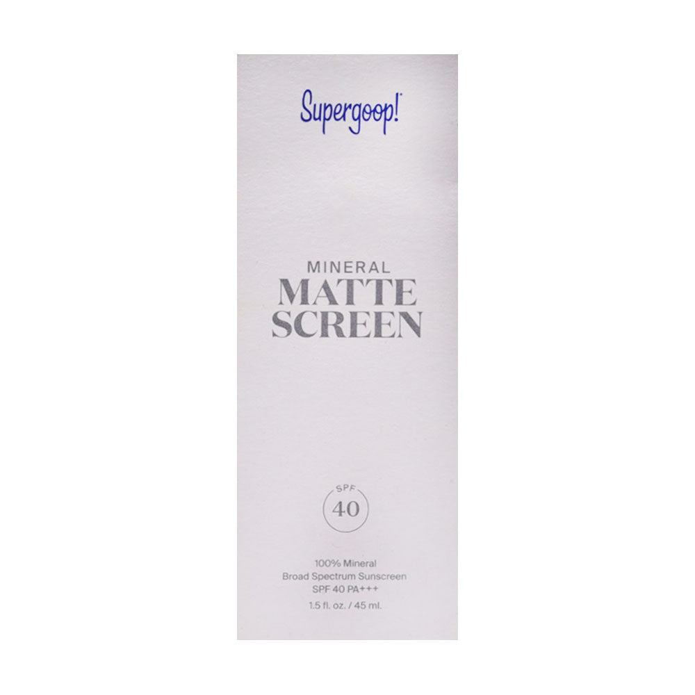 SUPERGOOP MINERAL MATTE SCREEN SPF40 45ML