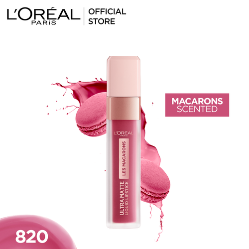 Loreal Paris- Les Macarons Ultra Matte Liquid Lipstick- 820 Praline De Paris