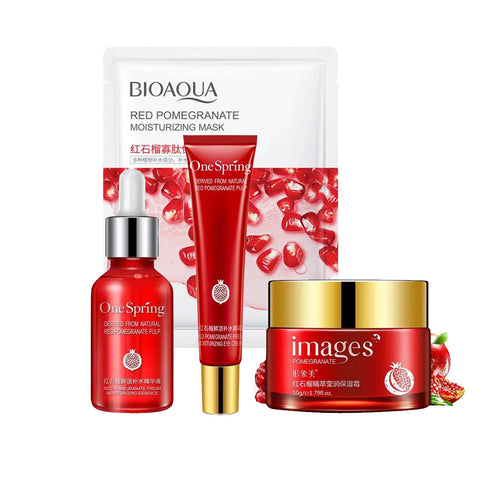 Red Pomegranate [4 In 1] Skincare Shrink Pores Fresh Moisturizing Series