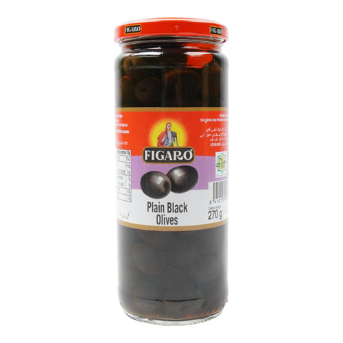 FIGARO OLIVES BLACK PLAIN 450 GM