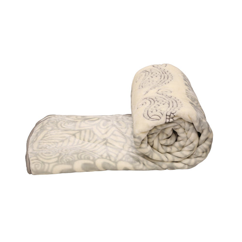 Mora Blanket Digital Embroidery B90 Grey 220X240