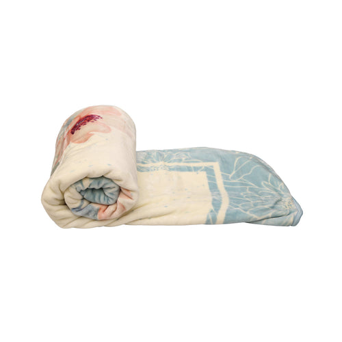 Mora Blanket Gold K86 Blue 2 Ply 220X240