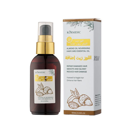 Kormesic Natural Organic Almond Oil For Men & Women Scalp Care Serum Hair Treatment Growth Oil 60ml Kmc24909