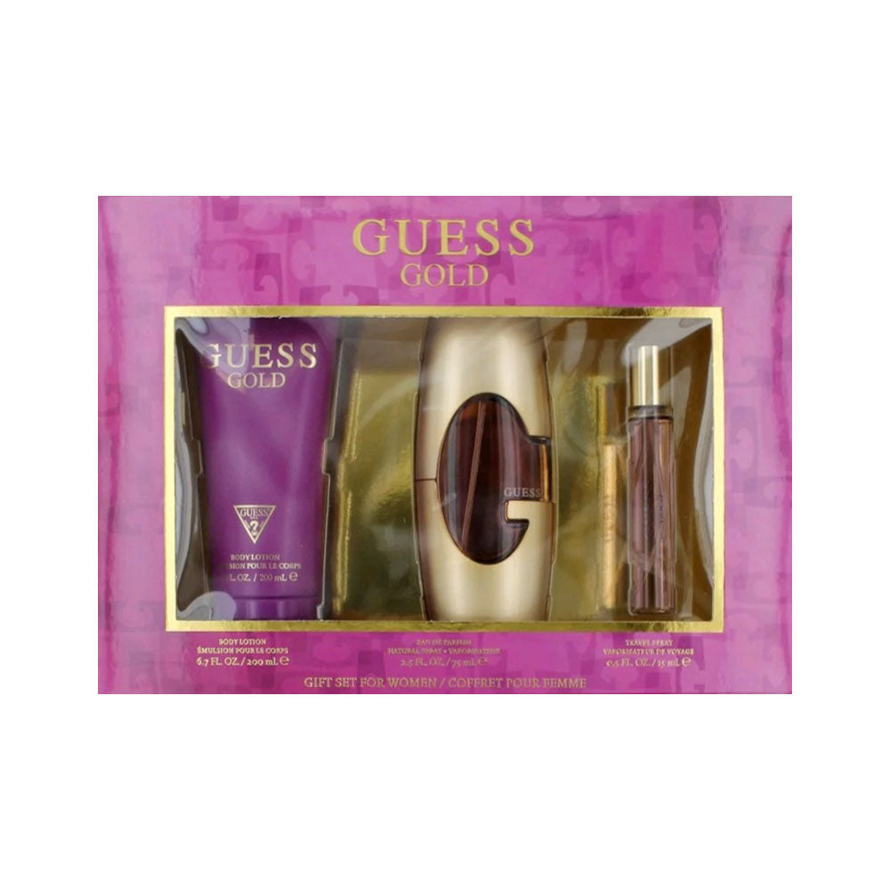 GUESS GOLD FOR WOMEN 3PC GIFT SET