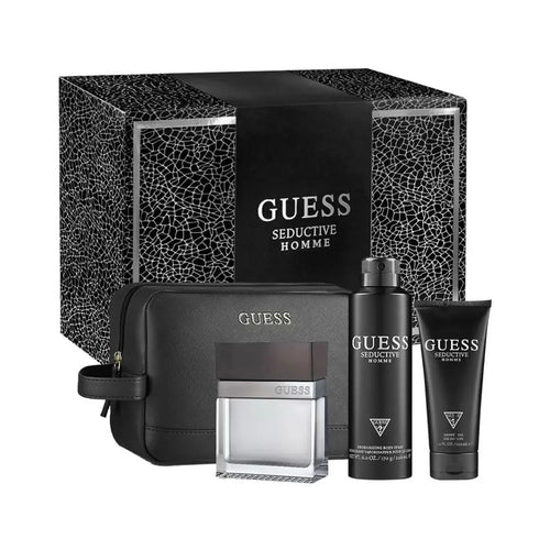 Gift Set - Guess Seductive Men 4s Set (100ml+ 100ml S/g+ 226ml Deo+ Pouch)