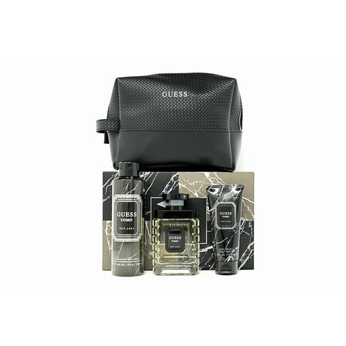 Gift Set - Guess Uomo Men 4s Set(edt 100ml+ S/g 100ml+b/s 170g+pouch)