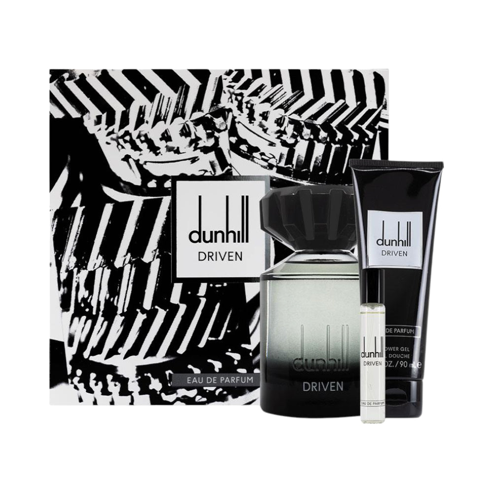 DUNHILL DRIVEN BLACK FOR MEN 3PC GIFT SET