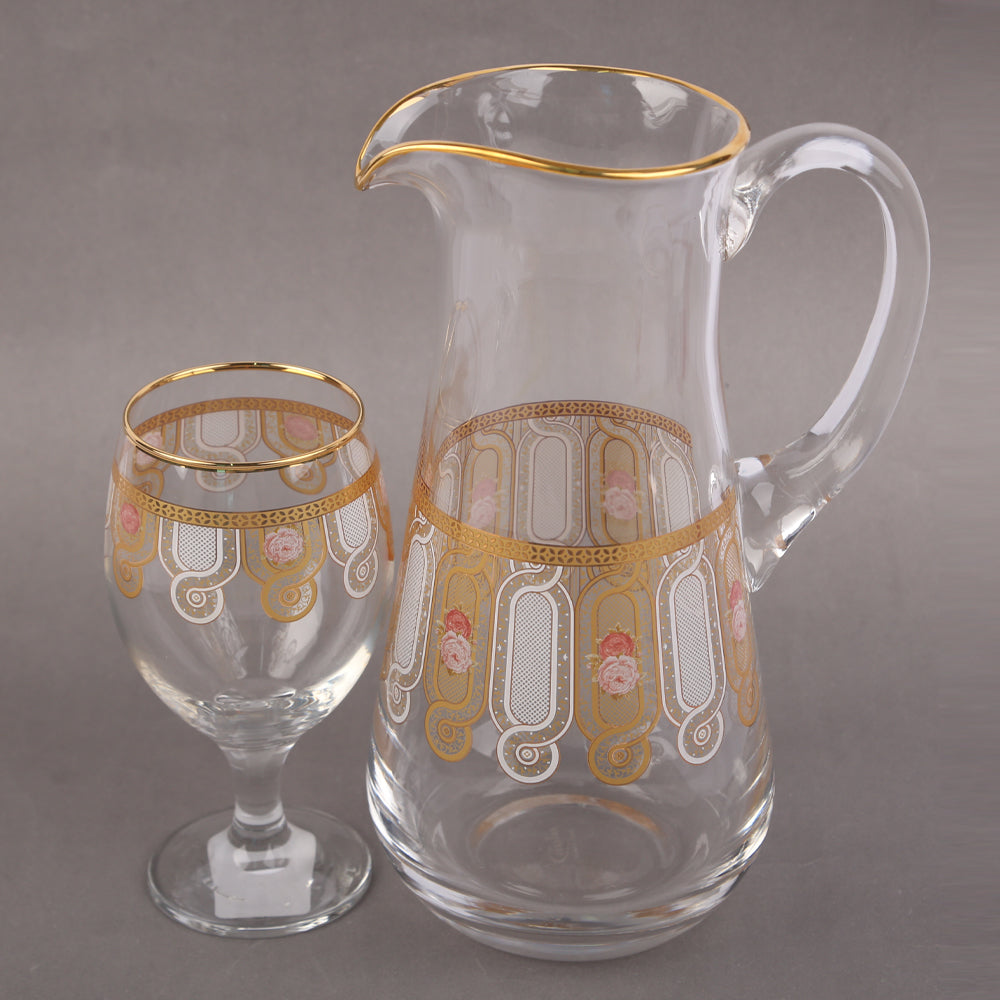 WATER SET 7PC CANBA SANEM GOLD 10011