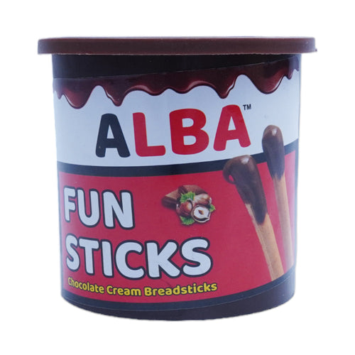 ALBA JOY STICKS CHOCO CREAM WITH FUN STICKS 55 GM