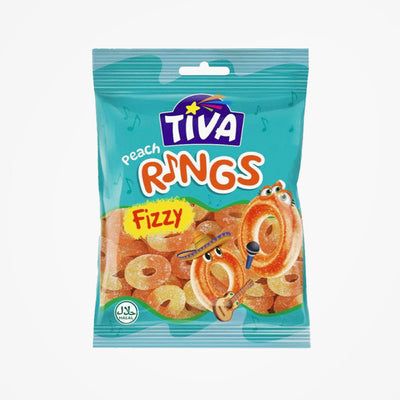 TIVA PEACH RINGS JELLY 80 GM