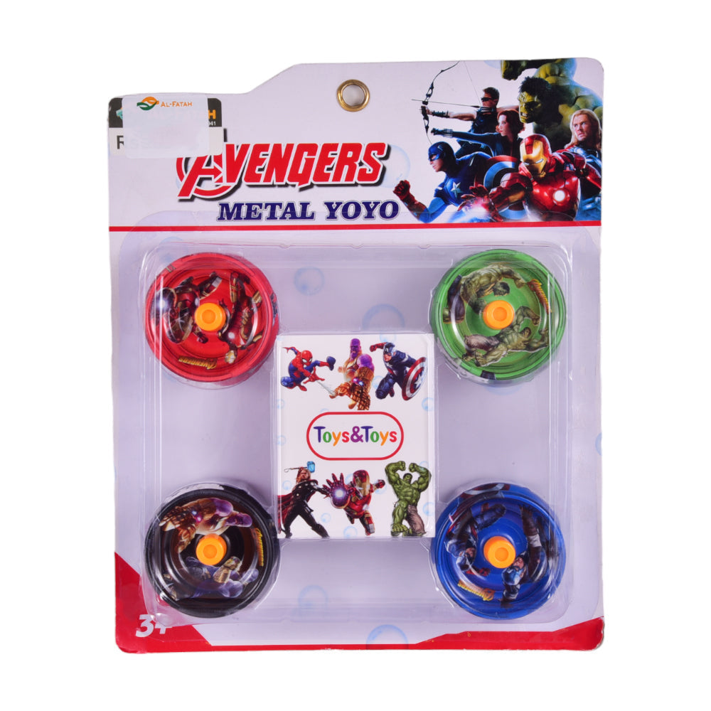 AMY-01 AVENGERS METAL YOYO 4PC
