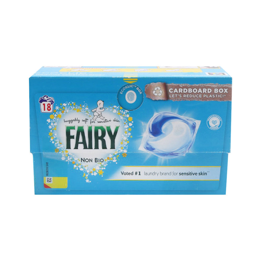 FAIRY WASHING PODS NON BIO SENSITIVE SKIN 18 WASH 415.8 GM