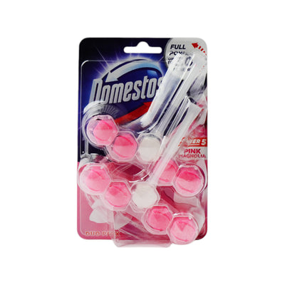 DOMESTOS TOILET FRESHNER PINK MAGNOLIA 5 POWER 2X55 GM