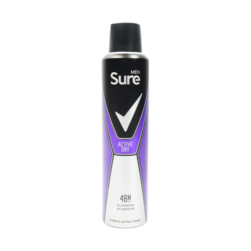 SURE DEODORANT MEN ACTIVE DRY 48H FOR 250 ML