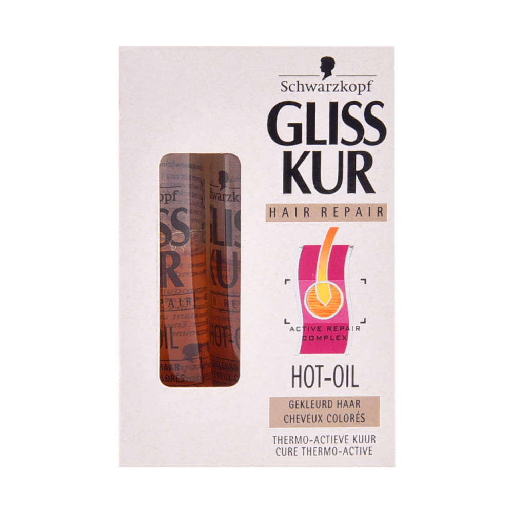 SCHWARZKOPF GLISS KUR HOT HAIR OIL HAIR REPAIR 3X15ML