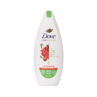 DOVE BODY WASH REVITALISSING GOJI BERRIES & CAMELIA OIL 225