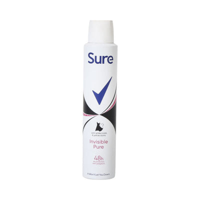 SURE BODY SPRAY INVISIBLE PURE 48H 200 ML