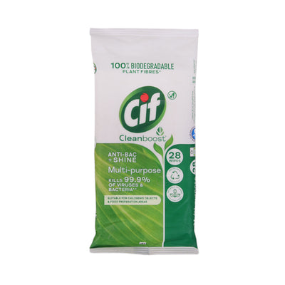 CIF WIPES MULTI PURPOSE CLEAN BOOST 28 PC