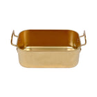 TRAY STEEL GOLDEN 16CM 25-22