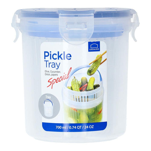 LOCK AND LOCK TRAY ROUND PICKLE HPL932DT 700 ML