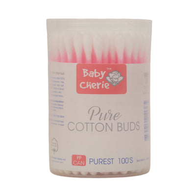 BABY CHERIE COTTON BUDS PURE SAFE & SOFT ROUND 100 S