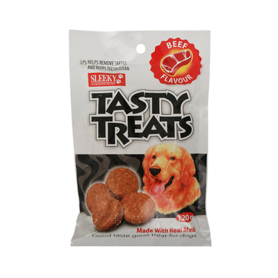 SLEEKY TASTY TRAEATS BEEF FLAVOUR 120 GM