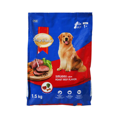 SMART HEART DOG FOOD ADULT ROAST BEEF 1.5 KG