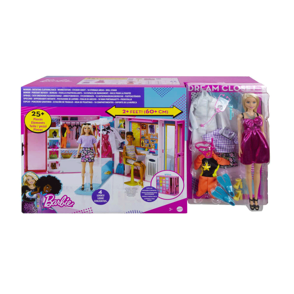 GBK10 BARBIE DREAM CLOSET 25+PCS H.B