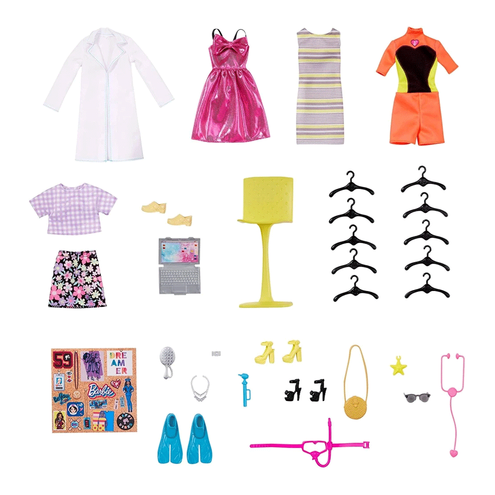 GBK10 BARBIE DREAM CLOSET 25+PCS H.B