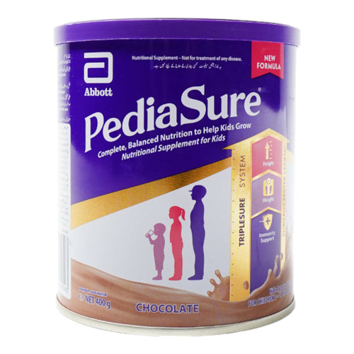 PEDIASURE NUTRITIONAL SUPPLEMENT POWDER FOR KIDS CHOCOLATE TIN 400