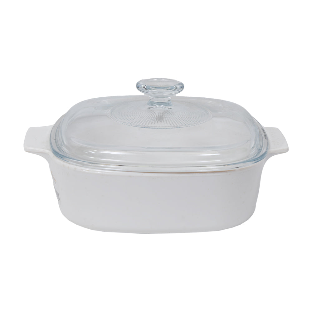 DONGA CORNINGWARE COVERED 2L PLAIN WHITE A-2JW PC