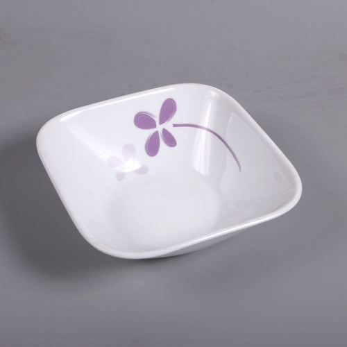 BOWL CEREAL CORNINGWARE SQUARE WARM PANSIES 2323-WP-LP PC