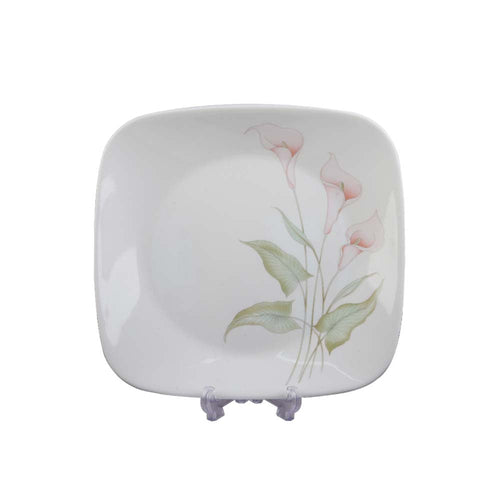 PLATE QUARTER SQUARE CORNINGWARE LILY VILLY 2211-LV-LP PC