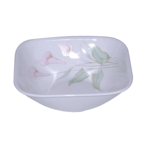 BOWL CEREAL CORNINGWARE SQUARE LILY VILLY 2323-LV-LP PC