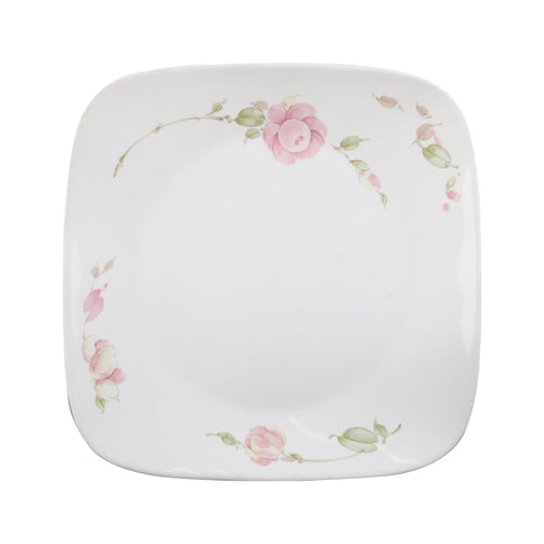 PLATE DINNER SQUARE CORNINGWARE COUNTRY ROSE 2213-RS-LP PC