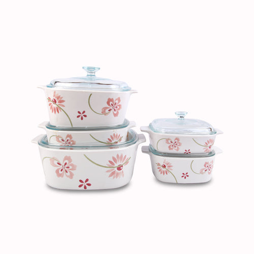 DONGA SET CORNINGWARE 10PC PRETTY PINK A-501PP