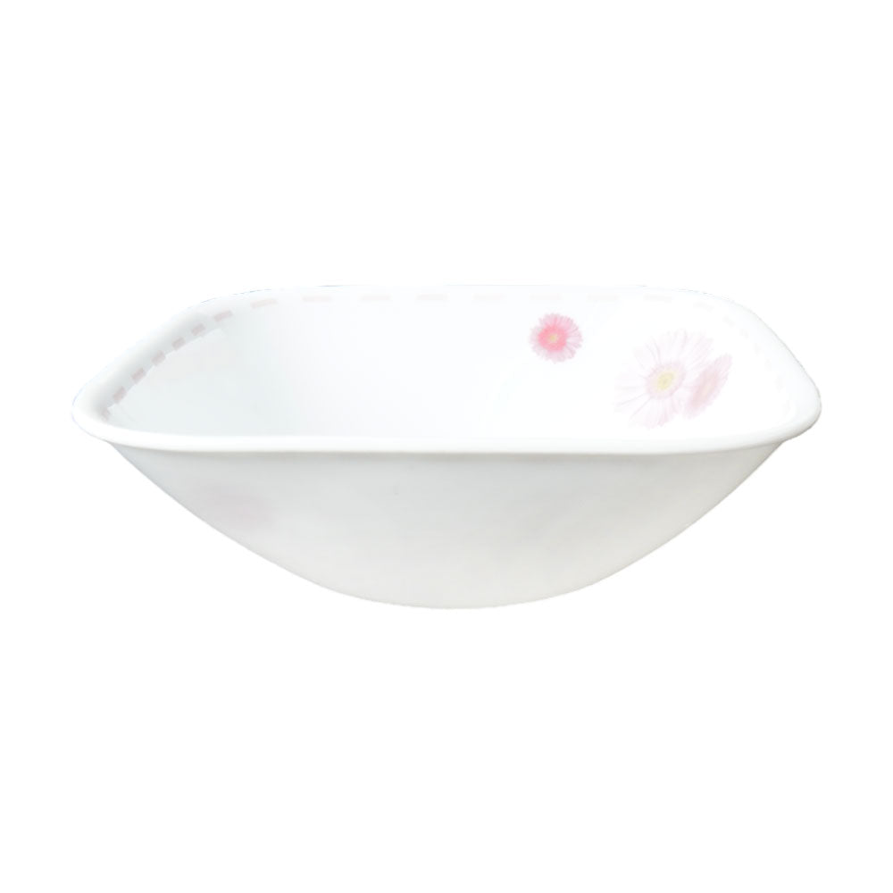 BOWL CEREAL CORNINGWARE SQUARE PINK DAISY 2323-PS-LP PC